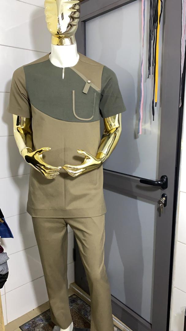 Olive Harmony Men’s Two-Piece Set