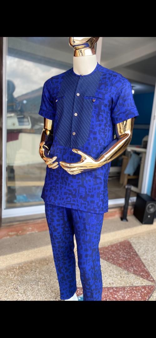 Royal Blue Prestige Men’s Two-Piece Set