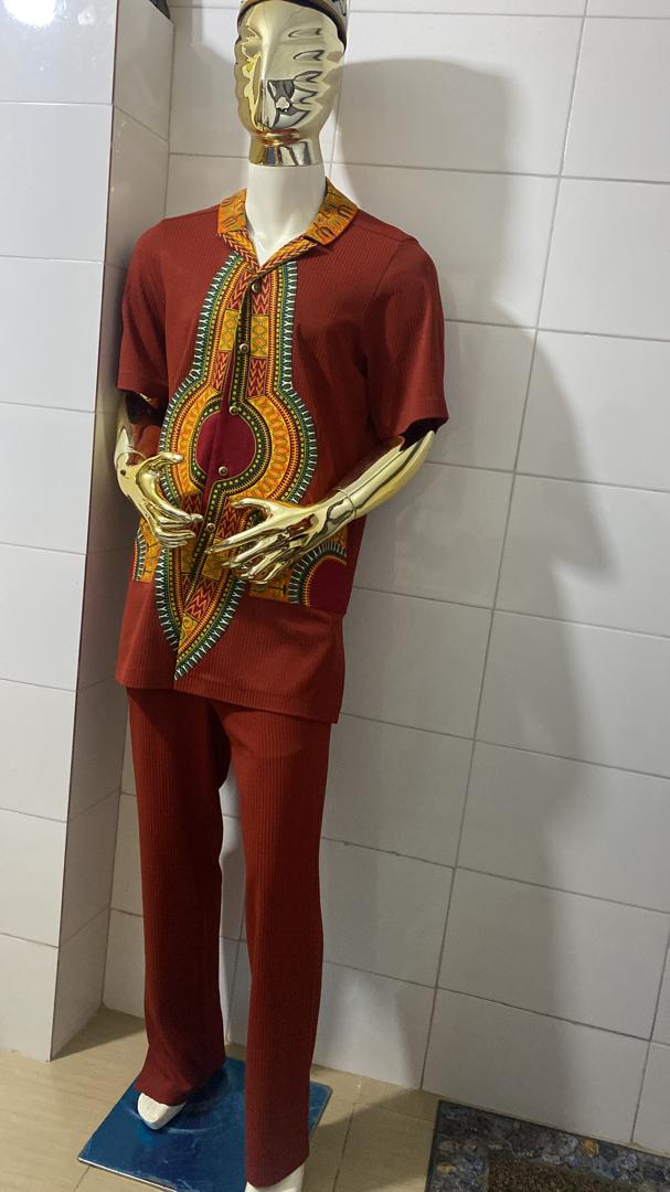 Heritage Dashiki-Inspired Two-Piece Set