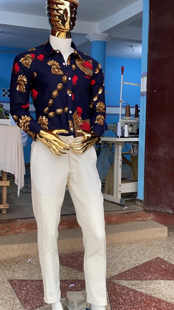 Royal Elegance African Print Shirt