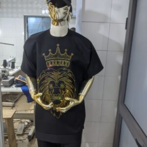 Majestic Lion Crown Kaftan Set