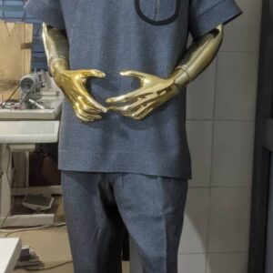 Midnight Blue Kaftan Set